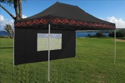 Delta Canopy E Model 10'x15' Black Flame - Pop Up Tent