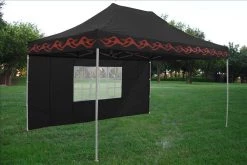 Delta Canopy F Model 10'x15' Black Flame - Pop Up Tent Pro