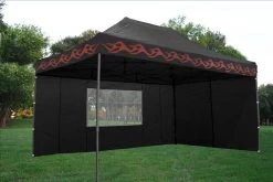 Delta Canopy F Model 10'x15' Black Flame - Pop Up Tent Pro