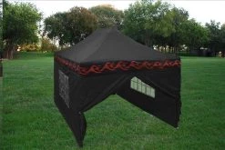 Delta Canopy F Model 10'x15' Black Flame - Pop Up Tent Pro