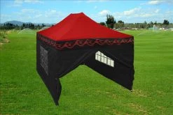 Delta Canopy E Model 10'x15' Red Flame - Pop Up Tent