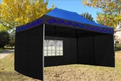 Delta Canopy F Model 10'x15' Blue Flame - Pop Up Tent Pro Pop Up Tents