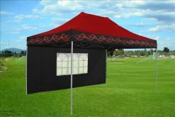 Delta Canopy E Model 10'x15' Red Flame - Pop Up Tent