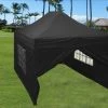 Delta Canopy Pop Up Tents E Model 10'x15' Black - Pop Up Tent
