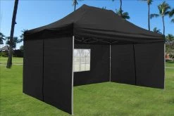 Delta Canopy Pop Up Tents E Model 10'x15' Black - Pop Up Tent