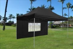 Delta Canopy Pop Up Tents E Model 10'x15' Black - Pop Up Tent