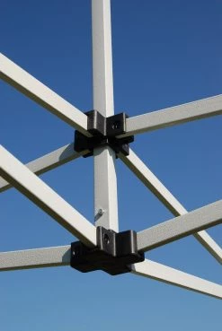 Delta Canopy F Model 10'x15' Blue Stripe - Pop Up Tent Pro Pop Up Tents