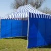 Delta Canopy F Model 10'x15' Blue Stripe - Pop Up Tent Pro Pop Up Tents