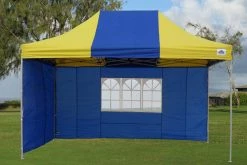 Delta Canopy Pop Up Tents E Model 10'x15' Blue Yellow - Pop Up Tent