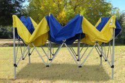 Delta Canopy Pop Up Tents F Model 10'x15' Blue Yellow - Pop Up Tent Pro