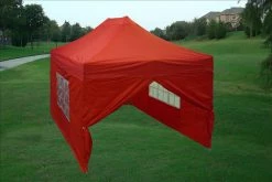 Delta Canopy E Model 10'x15' Red - Pop Up Tent Pop Up Tents