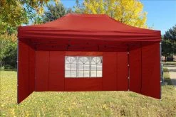 Delta Canopy Pop Up Tents F Model 10'x15' Red - Pop Up Tent Pro