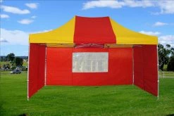Delta Canopy F Model 10'x15' Red Yellow - Pop Up Tent Pro Pop Up Tents