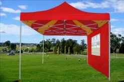 Delta Canopy F Model 10'x15' Red Yellow - Pop Up Tent Pro Pop Up Tents