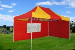 Delta Canopy F Model 10'x15' Red Yellow - Pop Up Tent Pro Pop Up Tents