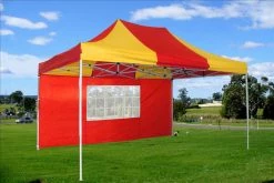 Delta Canopy F Model 10'x15' Red Yellow - Pop Up Tent Pro Pop Up Tents
