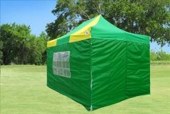 Delta Canopy Pop Up Tents E Model 10'x15' Green Yellow - Pop Up Tent