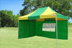 Delta Canopy Pop Up Tents E Model 10'x15' Green Yellow - Pop Up Tent