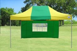 Delta Canopy Pop Up Tents E Model 10'x15' Green Yellow - Pop Up Tent