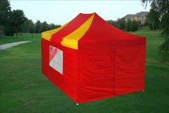 Delta Canopy E Model 10'x15' Red Yellow - Pop Up Tent