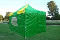 Delta Canopy F Model 10'x15' Green Yellow - Pop Up Tent Pro Pop Up Tents