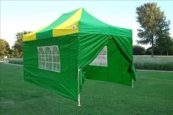 Delta Canopy F Model 10'x15' Green Yellow - Pop Up Tent Pro Pop Up Tents