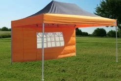 Delta Canopy F Model 10'x15' Black Orange - Pop Up Tent Pro Pop Up Tents