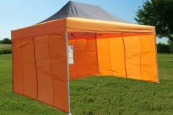 Delta Canopy F Model 10'x15' Black Orange - Pop Up Tent Pro Pop Up Tents