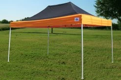 Delta Canopy F Model 10'x15' Black Orange - Pop Up Tent Pro Pop Up Tents