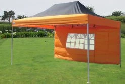 Delta Canopy Pop Up Tents E Model 10'x15' Black Orange - Pop Up Tent