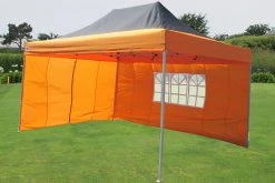 Delta Canopy Pop Up Tents E Model 10'x15' Black Orange - Pop Up Tent