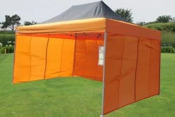 Delta Canopy Pop Up Tents E Model 10'x15' Black Orange - Pop Up Tent