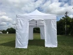 Delta Canopy F/S Model 10'x20' White - Pop Up Tent Pro With Solid Walls Pop Up Tents