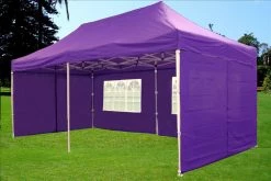 Delta Canopy Pop Up Tents F Model 10'x20' Purple - Pop Up Tent Pro