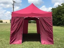 Delta Canopy F/S Model 10'x20' Maroon - Pop Up Tent Pro With Solid Walls Pop Up Tents