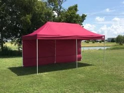 Delta Canopy F/S Model 10'x20' Maroon - Pop Up Tent Pro With Solid Walls Pop Up Tents