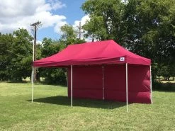 Delta Canopy F/S Model 10'x20' Maroon - Pop Up Tent Pro With Solid Walls Pop Up Tents