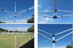 Delta Canopy Pop Up Tents E Model 10'x20' Black Checker - Pop Up Tent