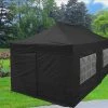 Delta Canopy Pop Up Tents F Model 10'x20' Black - Pop Up Tent Pro