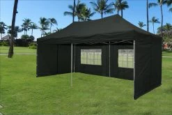 Delta Canopy E Model 10'x20' Black - Pop Up Tent Pop Up Tents