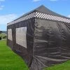 Delta Canopy F Model 10'x20' Black Checker - Pop Up Tent Pro