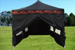 Delta Canopy Pop Up Tents F Model 10'x20' Black Flame - Pop Up Tent Pro
