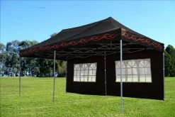 Delta Canopy Pop Up Tents F Model 10'x20' Black Flame - Pop Up Tent Pro