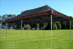 Delta Canopy Pop Up Tents F Model 10'x20' Black Flame - Pop Up Tent Pro