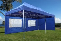 Delta Canopy Pop Up Tents F Model 10'x20' Blue - Pop Up Tent Pro