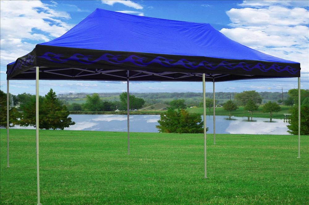 Delta Canopy E Model 10'x20' Blue Flame - Pop Up Tent 3 Delta Canopy E Model 10'x20' Blue Flame - Pop Up Tent