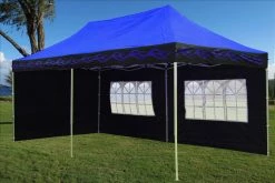 Delta Canopy Pop Up Tents F Model 10'x20' Blue Flame - Pop Up Tent Pro