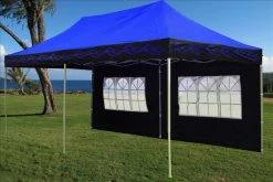 Delta Canopy Pop Up Tents F Model 10'x20' Blue Flame - Pop Up Tent Pro