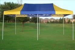 Delta Canopy E Model 10'x20' Blue Yellow - Pop Up Tent Pop Up Tents