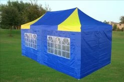 Delta Canopy E Model 10'x20' Blue Yellow - Pop Up Tent Pop Up Tents